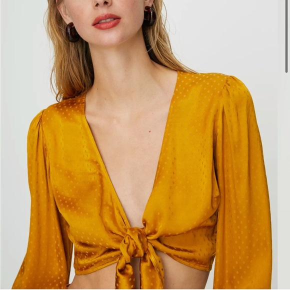 Wilfred Vivi Blouse long sleeve tie cropped - Picture 2 of 10